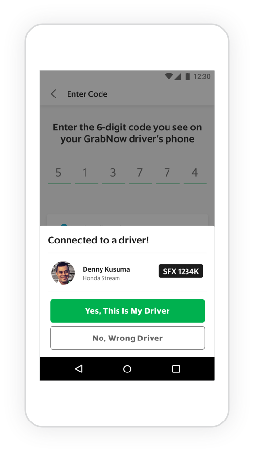 Offline to Online: GrabNow connecting with driver