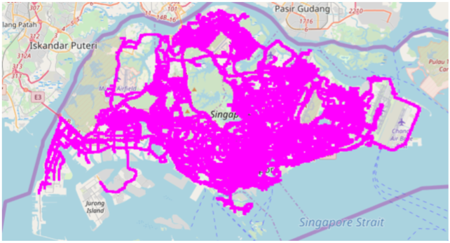 Figure 1a. Spatial coverage (Singapore)