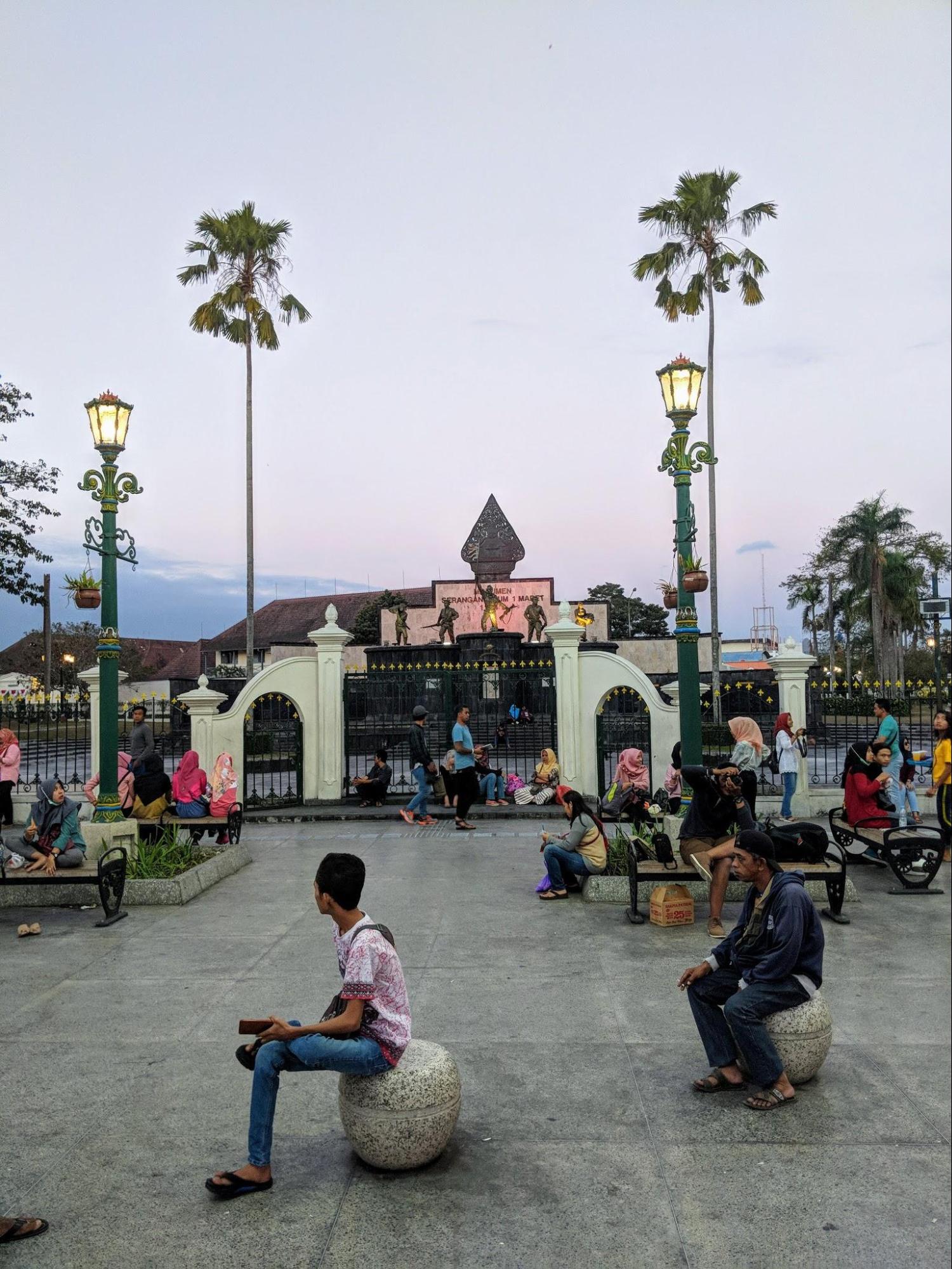 Nightfall in Yogyakarta, Indonesia