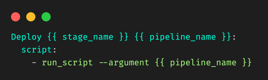 Figure 7: Example template, and information needed. Let’s call it template\_file.yml.
